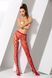Колготки в сетку с вырезом Passion S008 Red красный S/M/L 70544 фото