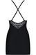 Сорочка подчеркивающая декольте Obsessive 828-CHE черный S/M 52402 фото 4