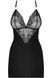 Сорочка подчеркивающая декольте Obsessive 828-CHE черный S/M 52402 фото 3
