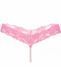 Кружевные стринги с жемчугом Sunspice Pink розовый One Size 84119 фото