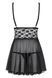 Повітряний ажурний бебідол Obsessive Letica babydoll чорний L/XL 78277 фото 4