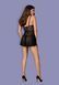 Повітряний ажурний бебідол Obsessive Letica babydoll чорний L/XL 78277 фото 6