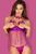 Повітряний відкритий бебідол Obsessive Delishya babydoll фіолетовий S/M 85650 фото
