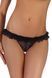 Трусики-стрінги з рюшами Beauty Night Elisa чорний S/M 74310 фото 1