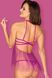 Повітряний відкритий бебідол Obsessive Delishya babydoll фіолетовий S/M 85650 фото 2