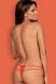 Стринги с атласными бантикамий Obsessive Intensa double коралловый L/XL 83985 фото 2
