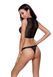 Соблазнительный топ и стринги в сеточку Passion Debra черный S/M 83003 фото 2