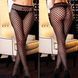 Черные колготы в круглую сеточку черный One Size 3577 фото