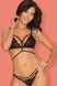 Комплект белья со стреп лентамиObsessive Diyosa set черный S/M 85654 фото 1