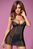 Эротический комплект Obsessive Chita chemise коричневый S/M 8843 фото
