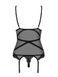 М'який корсет із трусиками Obsessive Bondea corset чорний S/M 84640 фото 4
