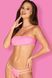 Комплект по кожу с бюстиком бандо Obsessive Lollypopy set розовый S/M 85655 фото 1