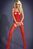 Бодістокінг Obsessive Bodystocking F204 red червоний S/M/L 6522 фото