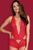 Ажурне боді з шортиками Obsessive 853-TED-3 Red червоний S/M 78116 фото