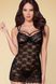 Сорочка с кружевным узором Obsessive 860-CHE-1 1 Black черный S/M 70451 фото 1