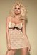 Комплект Obsessive Caramella babydoll карамельного цвета бежевый S/M 5404 фото