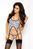 Черно-белый корсет Passion Rikki corset леопардовый L/XL 10536 фото