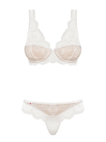 Белый сексуальный комплект белья Obsessive 853-SET-2 белый S/M 83424 фото