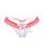 Кружевные стринги с жемчугом Pink/White розовый One Size 52365 фото