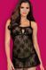 Ажурний бебідол Obsessive Behindy babydoll чорний S/M 78320 фото 1