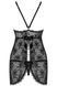 Ажурний бебідол Obsessive Behindy babydoll чорний S/M 78320 фото 4