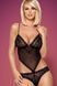 Соблазнительное женское боди Obsessive 820-TED черный S/M 49988 фото 1