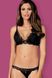 Мягкий бикини комплект Obsessive Arisha set черный S/M 83779 фото 1