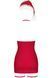 Новорічна жіноча сорочка Obsessive Kissmas chemise червоний S/M 84467 фото 4