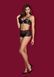 Комплект с шортиками Obsessive Leatheria set черный S/M 78269 фото 1