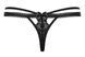 Стринги с двойным пояском Obsessive Wonderia thong черный L/XL 24132 фото 4