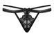 Стринги с двойным пояском Obsessive Wonderia thong черный L/XL 24132 фото 3