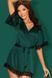 Елегантний пеньюар Obsessive Sensuelia robe зелений S/M 85661 фото 1