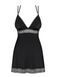 Розкішний бебідол Obsessive Lolitte babydoll чорний XXL 77891 фото 2