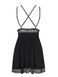 Розкішний бебідол Obsessive Lolitte babydoll чорний XXL 77891 фото 3