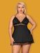 Розкішний бебідол Obsessive Lolitte babydoll чорний XXL 77891 фото 4