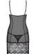 Эротический комплект Obsessive Alluria chemise черный S/M 25540 фото 4