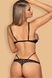 Мереживне боді з відкритими грудьми Obsessive Liferia teddy чорний S/M 84131 фото 2