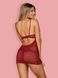 Сексуальна жіноча сорочка Obsessive Lividia chemise червоний S/M 83219 фото 2