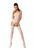 Бодистокинг в цветочек Passion BS 050 белый S/M/L 49677 фото