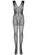 Боди-комбинезон с эффектным узором Obsessive F234 черный S/M/L 78123 фото 3