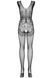 Боди-комбинезон с эффектным узором Obsessive F234 черный S/M/L 78123 фото 4