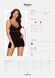 Жіноча сорочка, що обтягує, Obsessive Diyosa chemise чорний S/M 85479 фото 5