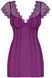 Сексуальная сорочка и стринги Obsessive Moketta chemise Purple фиолетовый S/M 84465 фото 3