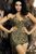Комплект із леопардовим принтом Obsessive Jane chemise леопардовий S/M 2277 фото