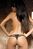 Стрінги з квітковою аплікацією Obsessive Luiza чорний S/M 5031 фото