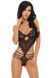 Сексуальне жіноче боді-стрінг Beauty Night Denver teddy Black чорний S/M 74324 фото 1