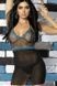 Комплект - Obsessive Lazuro chemise черный S/M 2300 фото