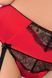 Сексуальний комплект із відкритим бюстиком Passion Brida Set червоний L/XL 75415 фото 3