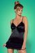 Соблазнительный эротический комплект Obsessive Blackbella chemise черный L/XL 9558 фото 1