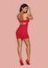 Рубашка з відкритою спинкою Obsessive Jolierose chemise червоний S/M 78263 фото 7